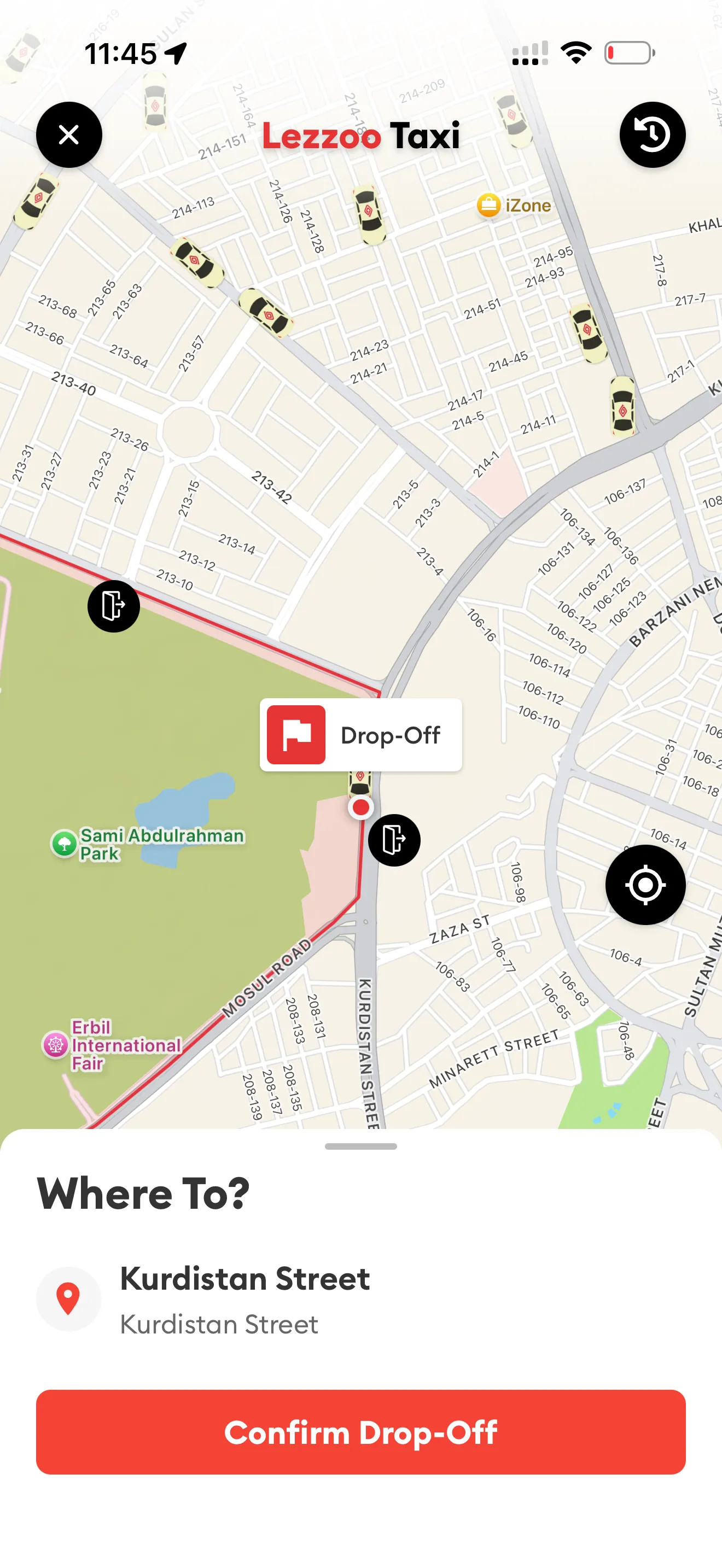 ئەپی لەزوو - خزمەتگوزاری